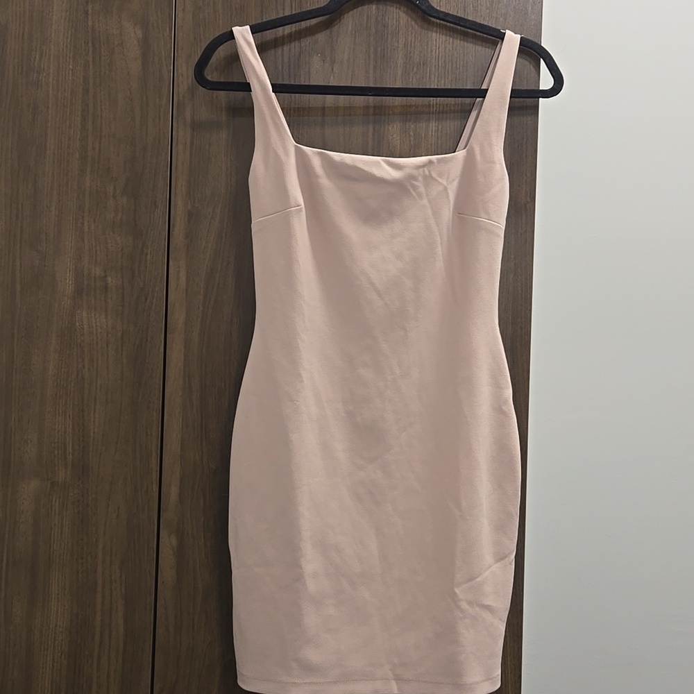 NOOKIE-NWT-Rendevous Mini Dress Sleeveless Square Neck Zip Stretch-Size Small - Picture 5 of 15
